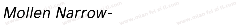 Mollen Narrow字体转换
